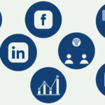Icons relevant to social media and alumni communities